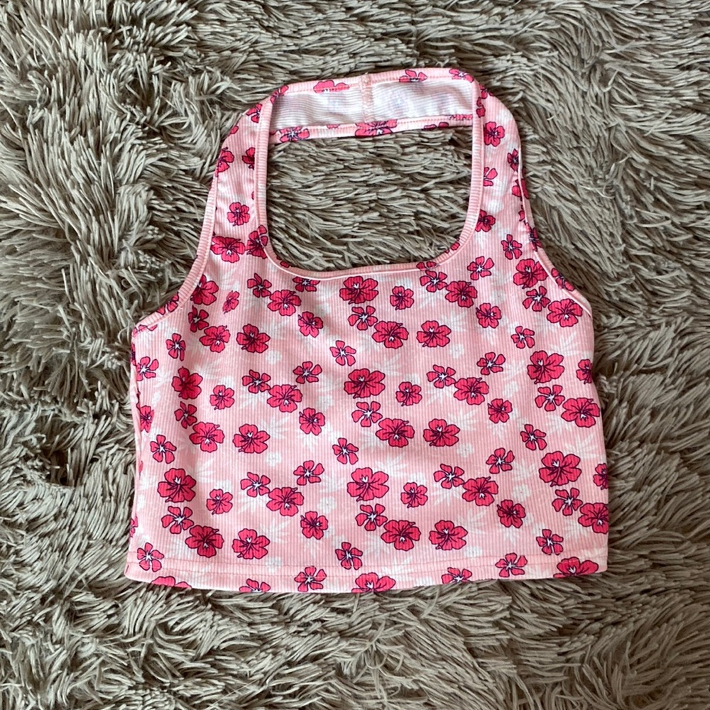 super cute hawaiian halter top!